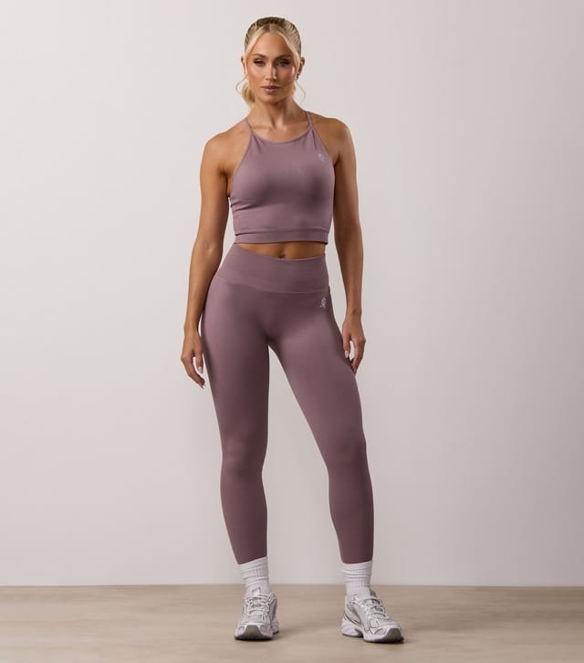 Gym King Women's Lilac Sculpting Seamless Tank Top Gym King New Look - 2