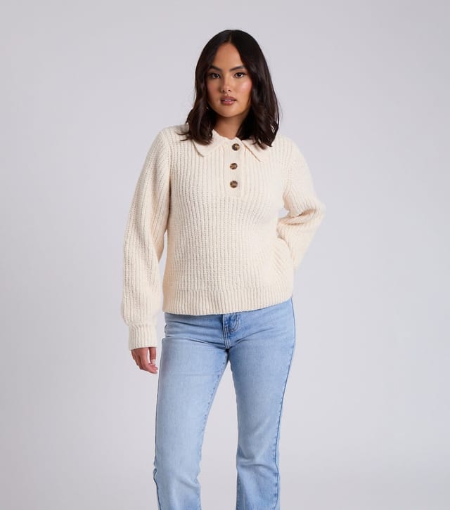 Urban Bliss Women's Cream Chenille Jumper Urban Bliss New Look - 2