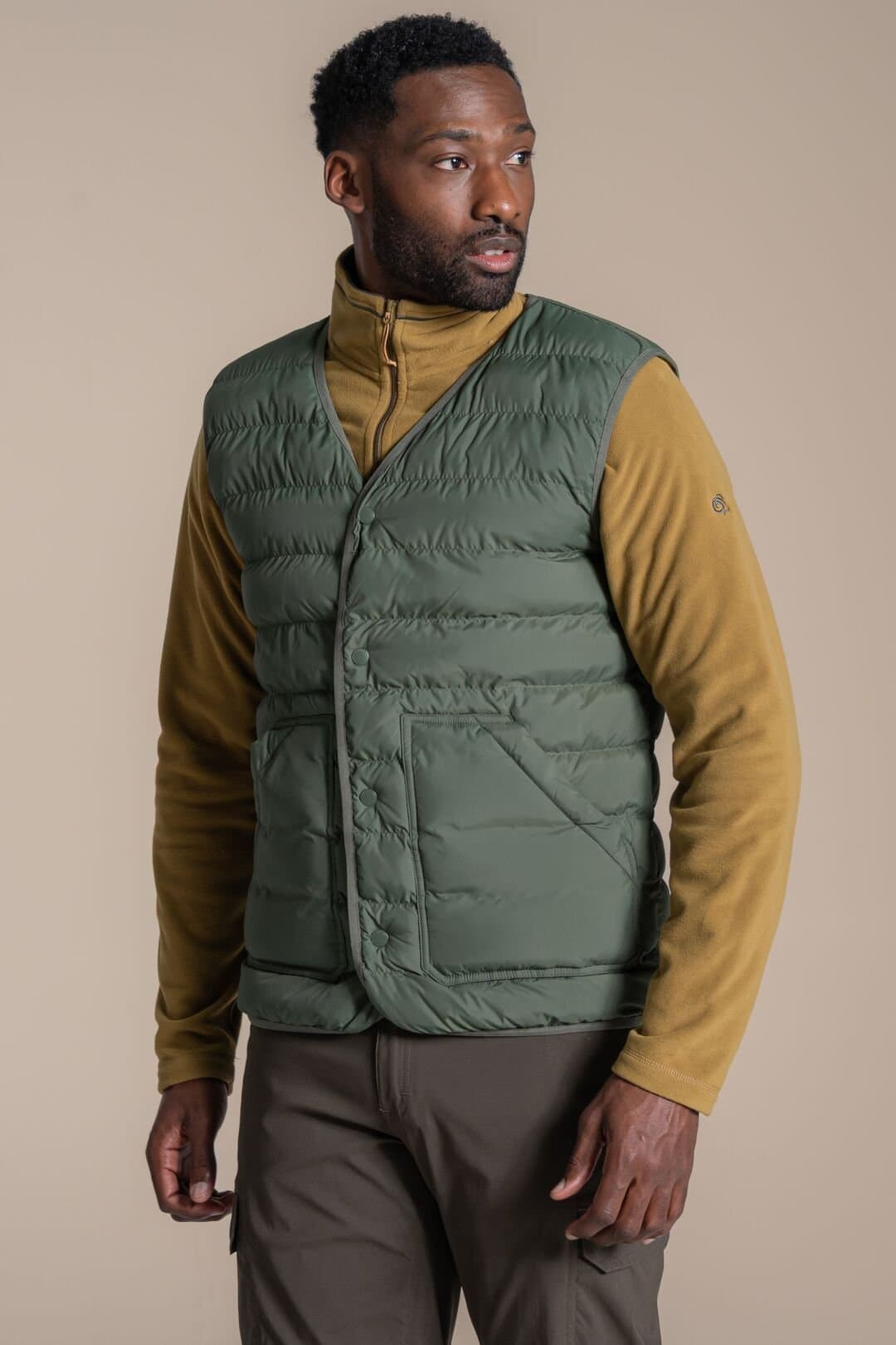 Craghoppers Craghoppers Men's National Trust Dalesway Insulated Bodywarmer in Dark Green