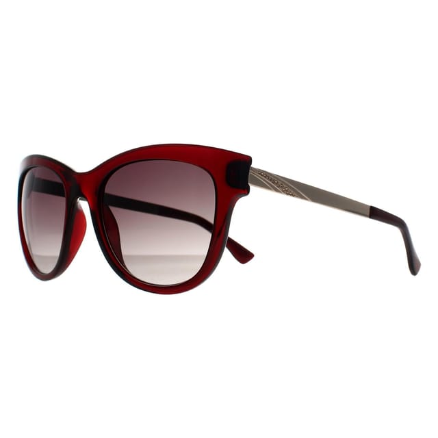 Seksy Seksy Women's Cat Eye Transparent Burgundy Smoke Grey Gradient N2807 in Red - 2
