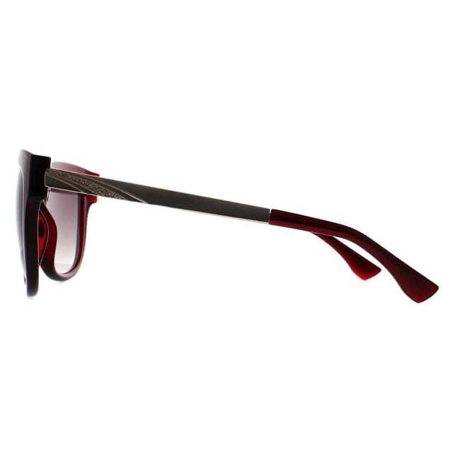 Seksy Seksy Women's Cat Eye Transparent Burgundy Smoke Grey Gradient N2807 in Red - 3