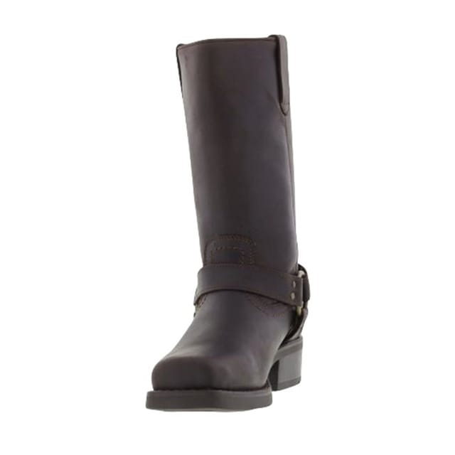 Woodland Woodland Men's High Harley Western Harness Leather Boots in Dark Brown - 3