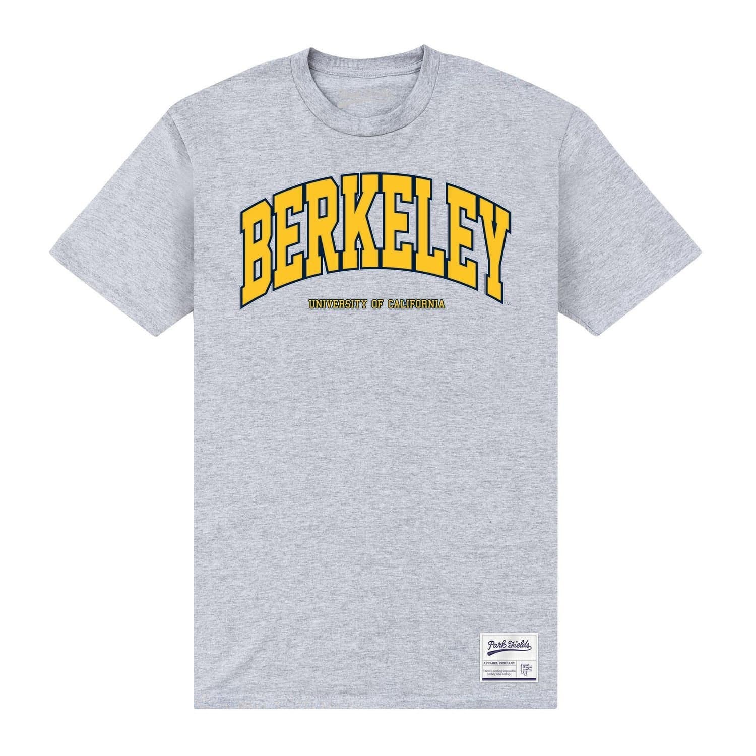 UC Berkeley UC Berkeley Men's Arch Printed Navy T-Shirt in Grey
