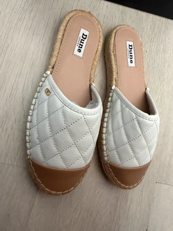 Dune London Dune London leather flat slip on espadrille shoes. Size 3. New - 1