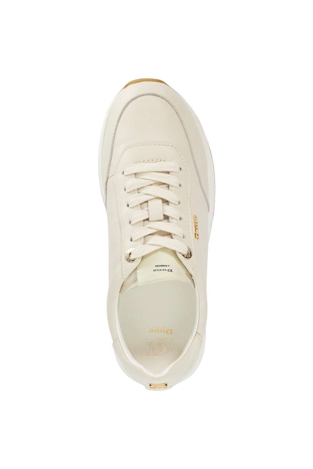 Dune London Dune London Women's 'Ettah' Leather Trainers in White - 4