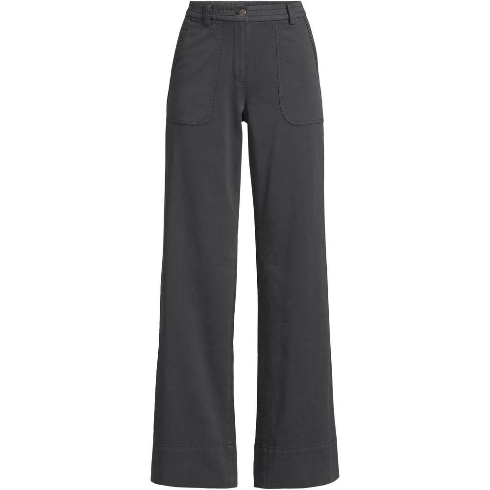 lands end Lands' End Women's Chino Trousers, Mid Rise in Black - 3