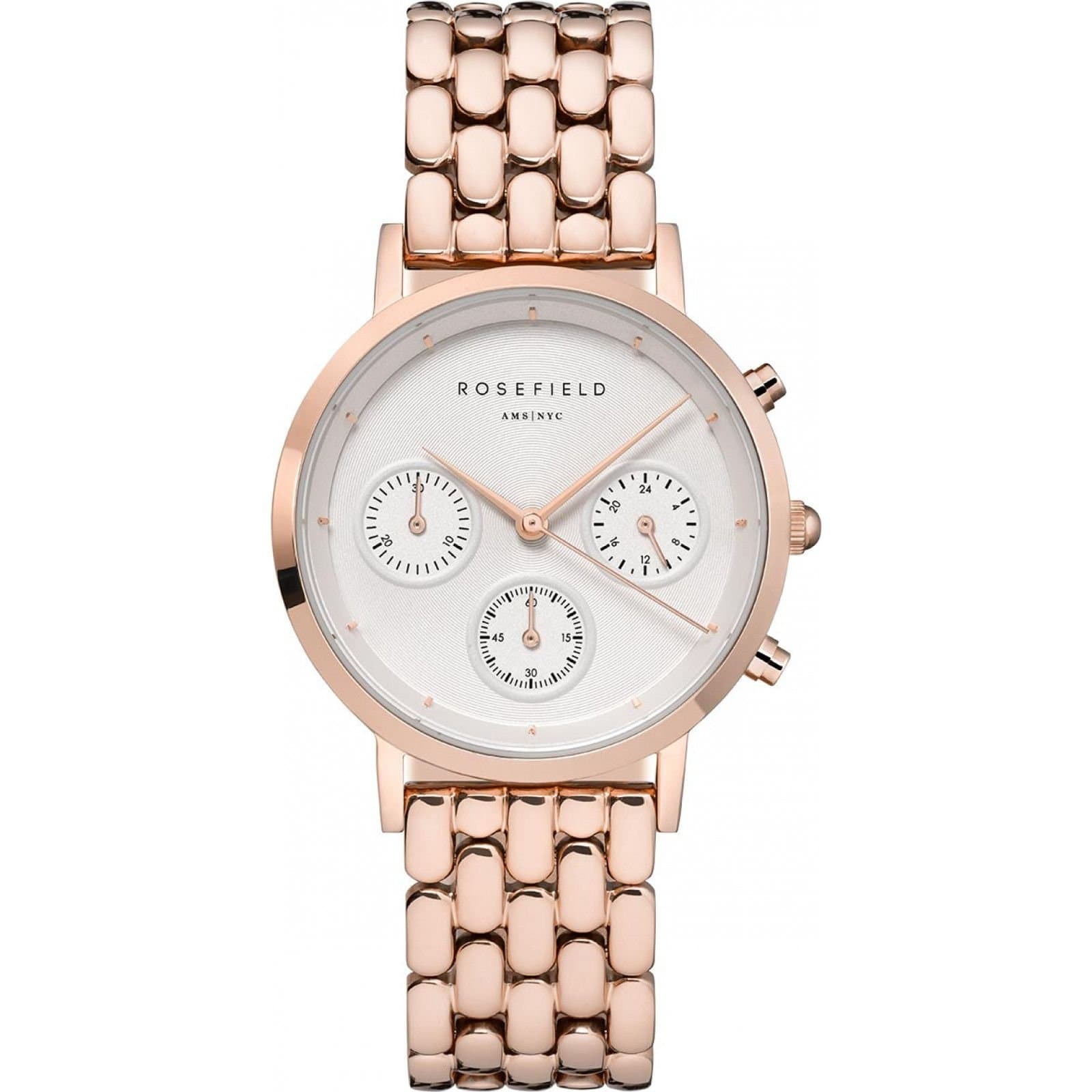 Rosefield Rosefield Women's NWG-N91 33mm Quartz Watch in Rose Gold