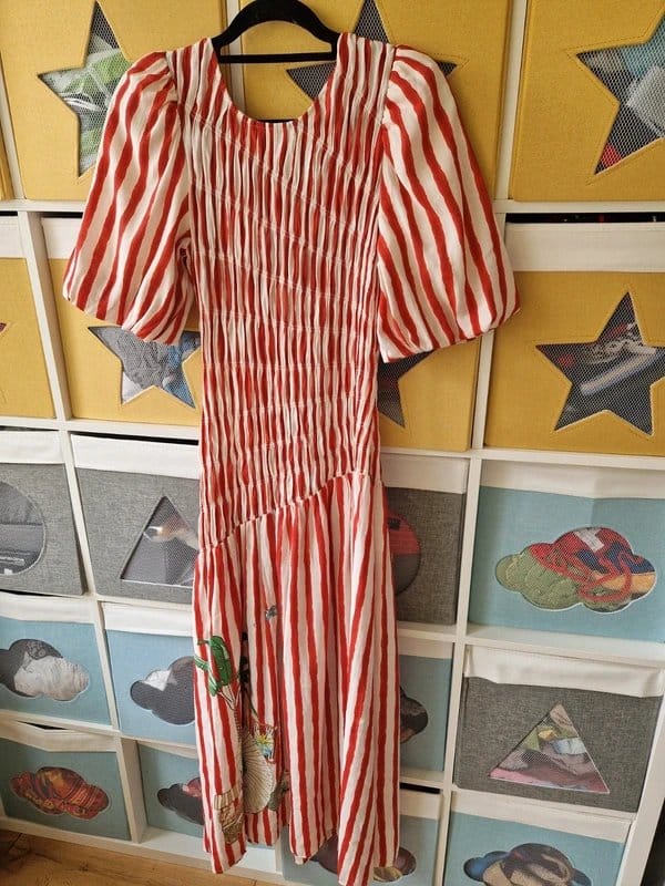 Never Fully Dressed Red Stripe Nara Maxi Dress