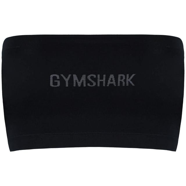 Gymshark Gymshark Men's Logo Strapless Black Seamless Bandeau - 2