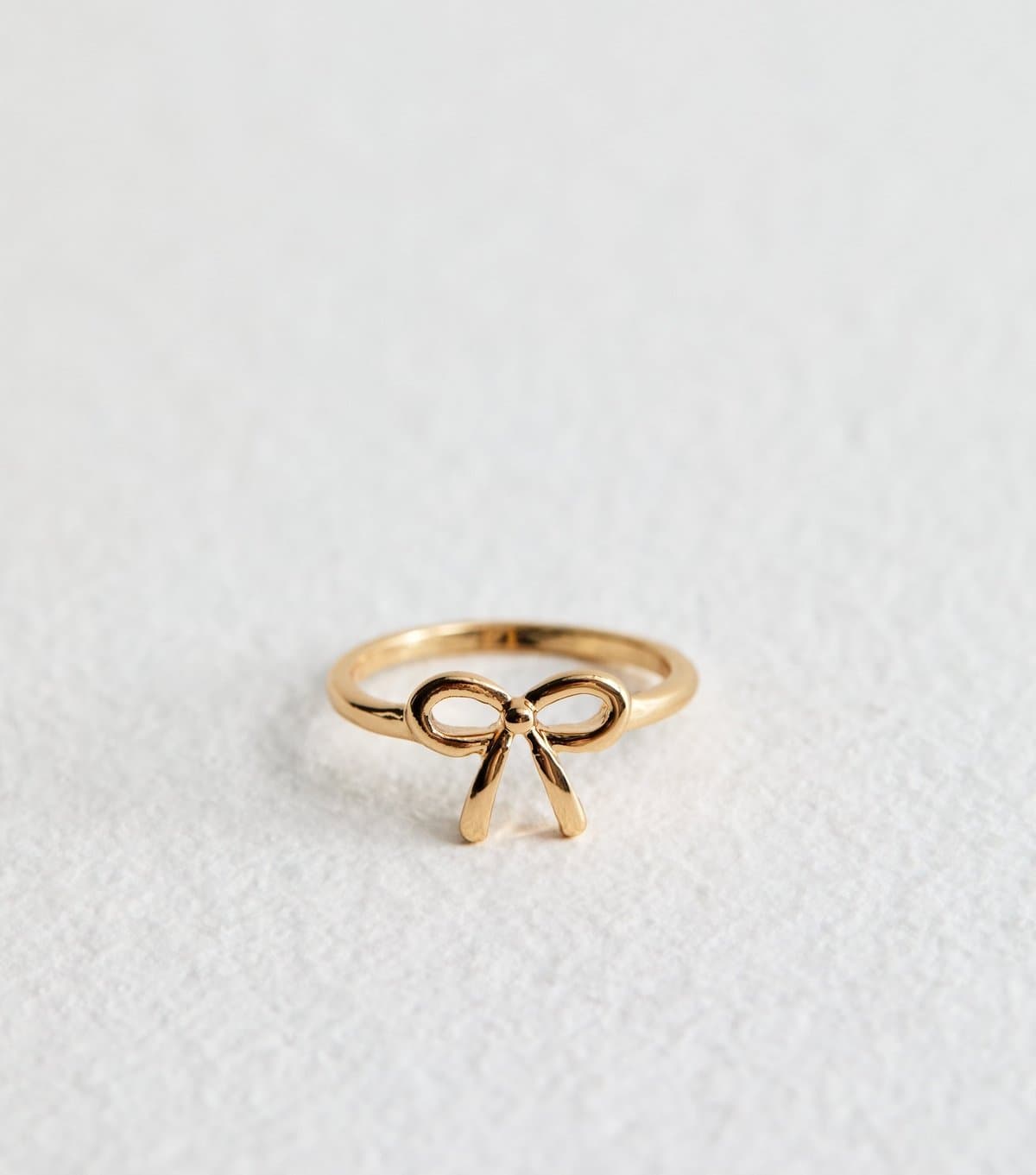 New Look Gold Tone Bow Ring New Look