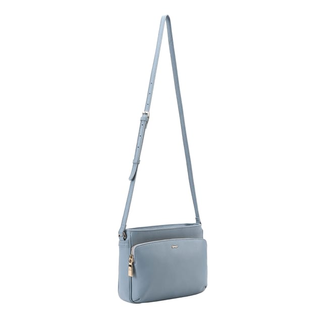 Paul Costelloe Paul Costelloe Women's Loudias Leather Cross Body Bag in Blue - 3