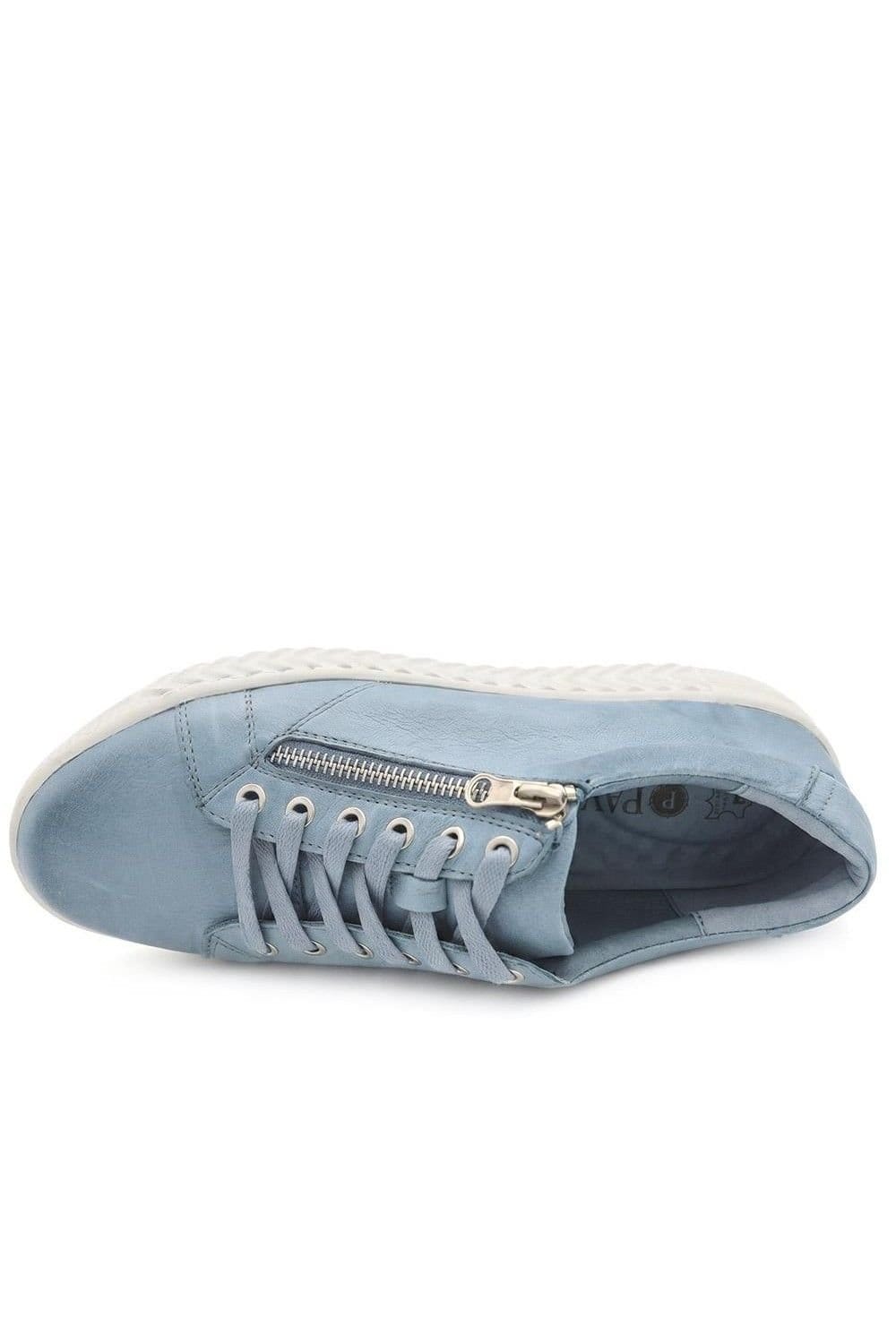 Pavers Pavers Women's Casual Leather Trainers in Blue - 4