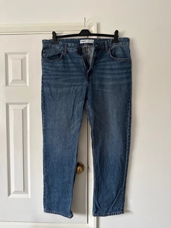 Bershka Bershka men’s baggy blue jeans