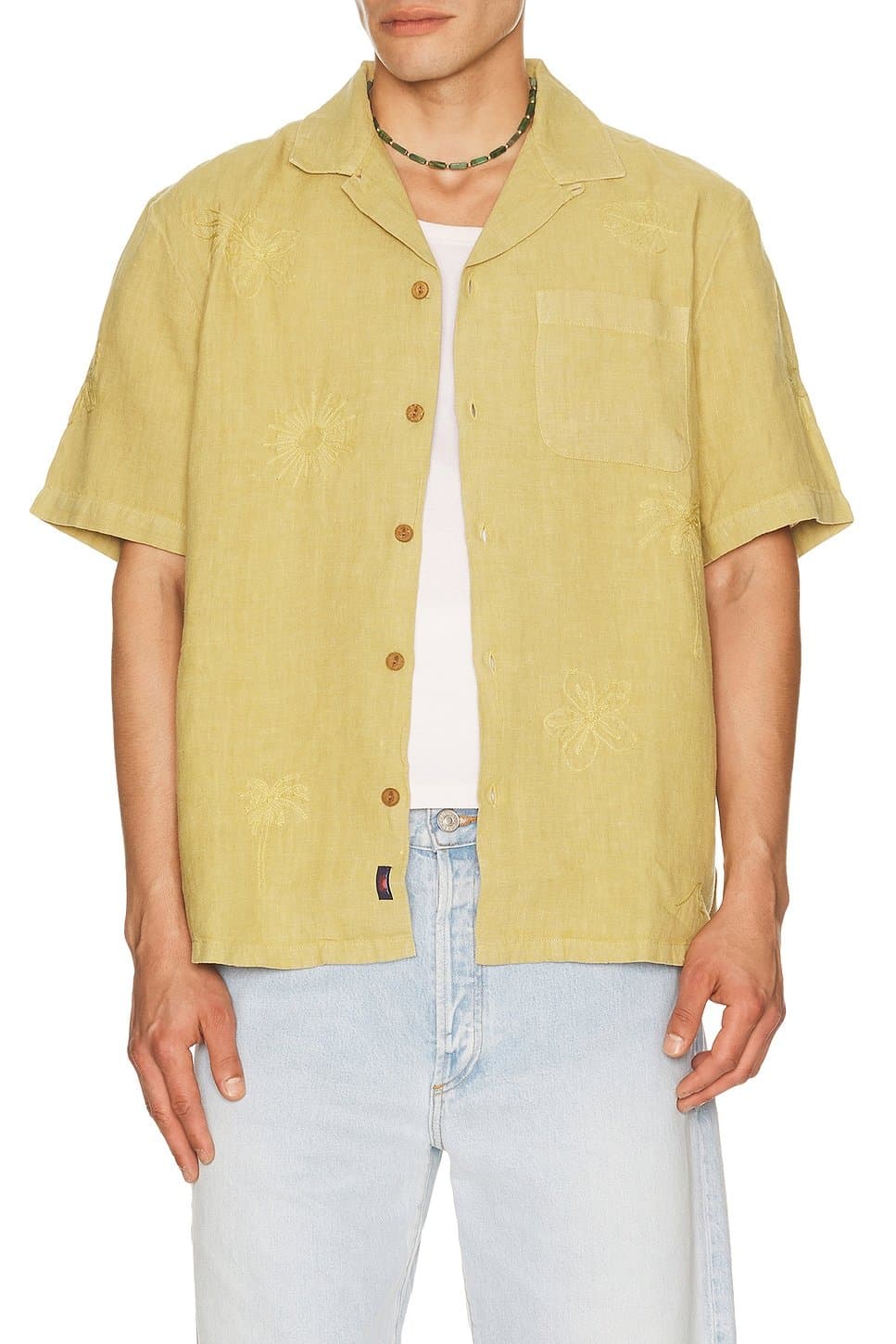 revolve Short Sleeve Embroidered Shirt