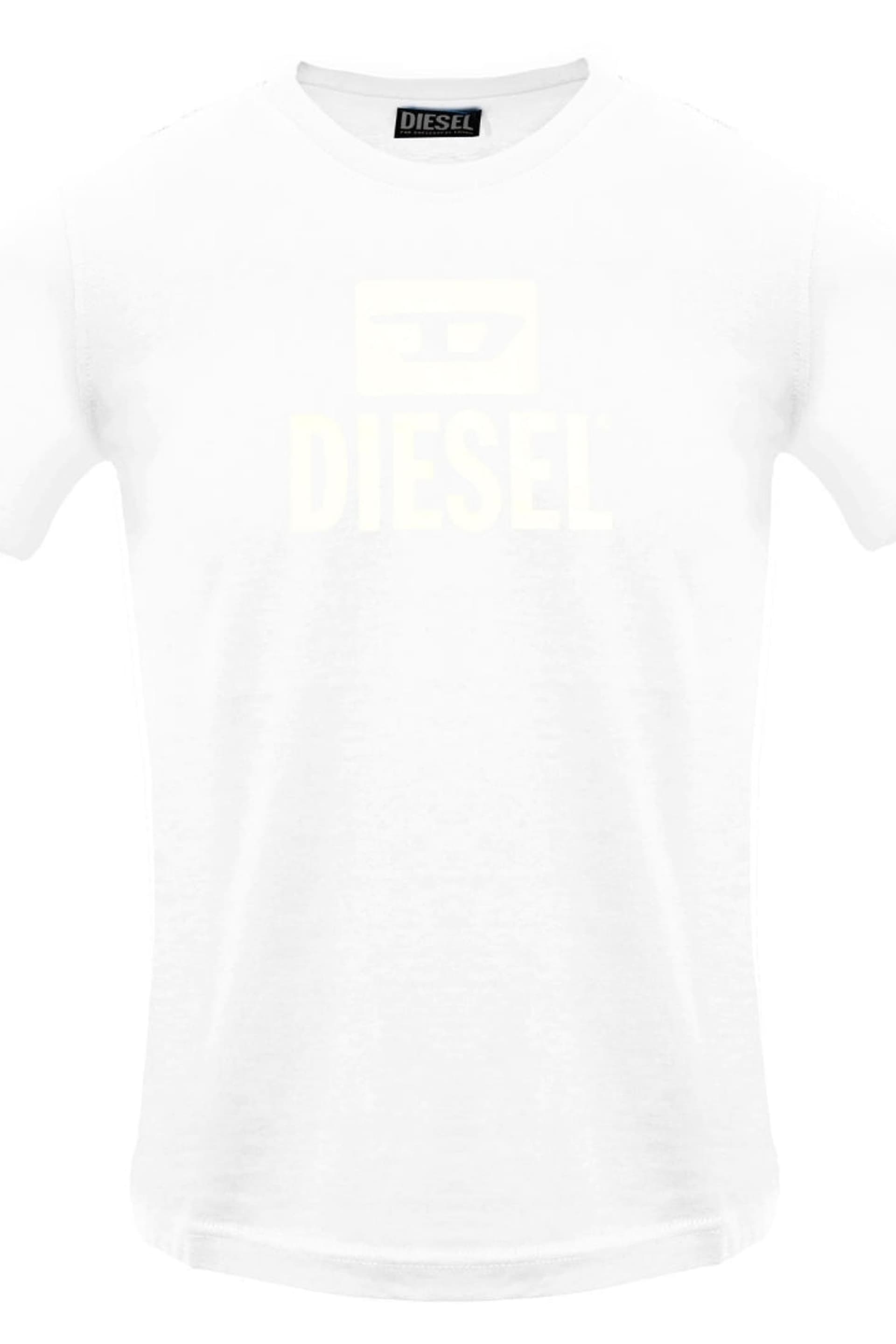 Diesel Diesel Men's Short Sleeve Crew T-shirt in White