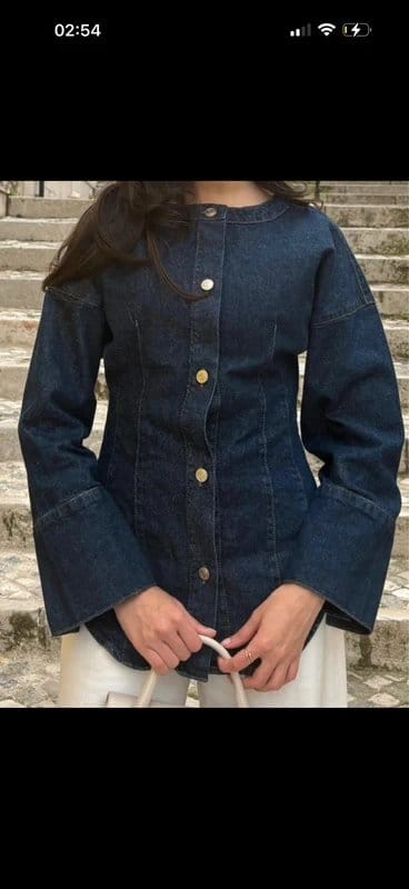 ASOS design cinched waist denim top jacket