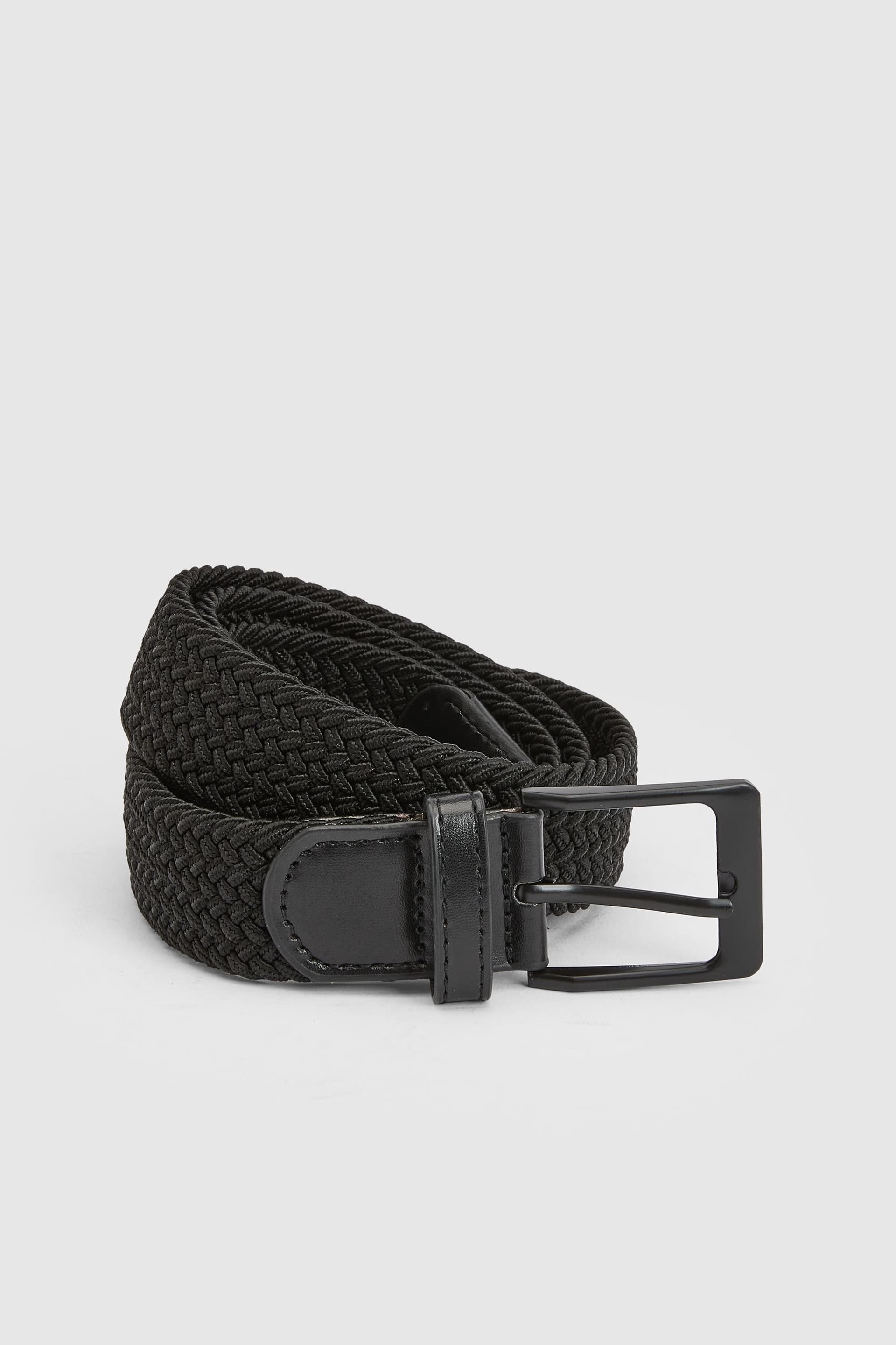 Maine Maine Men's Black Stretch Woven Belt