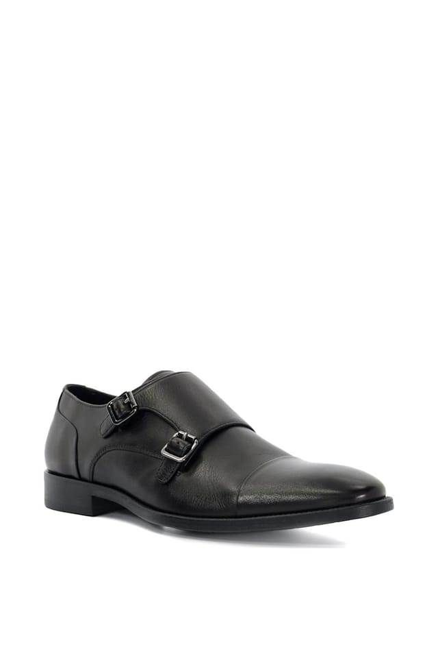 Dune London Dune London Men's 'Satchin' Leather Monk Straps in Black - 2
