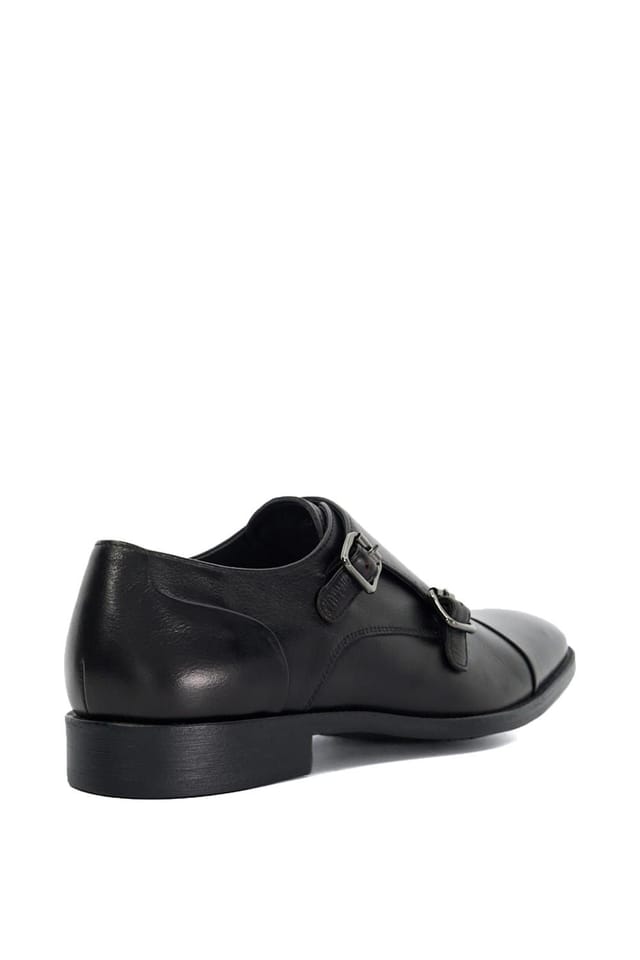 Dune London Dune London Men's 'Satchin' Leather Monk Straps in Black - 3