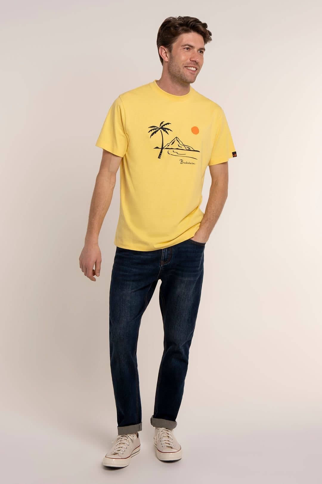 Brakeburn Brakeburn Men's Yellow Islay T-Shirt