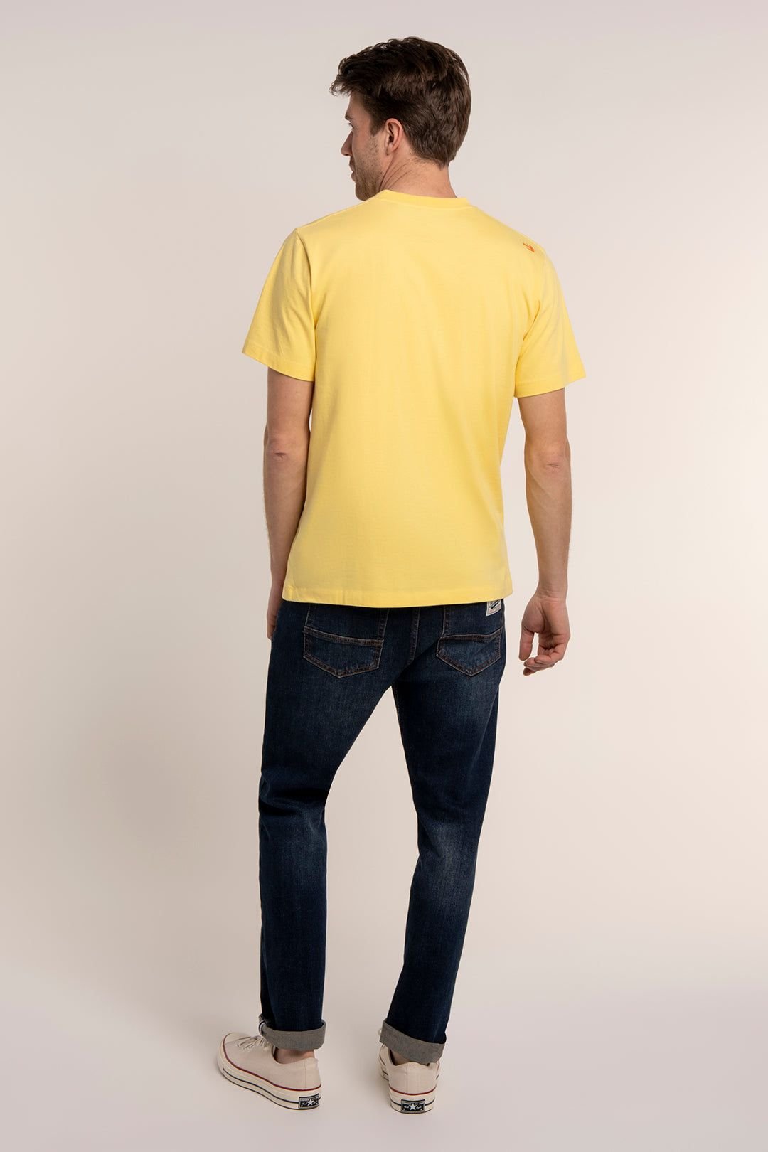 Brakeburn Brakeburn Men's ISLAY T-SHIRT in Yellow - 2