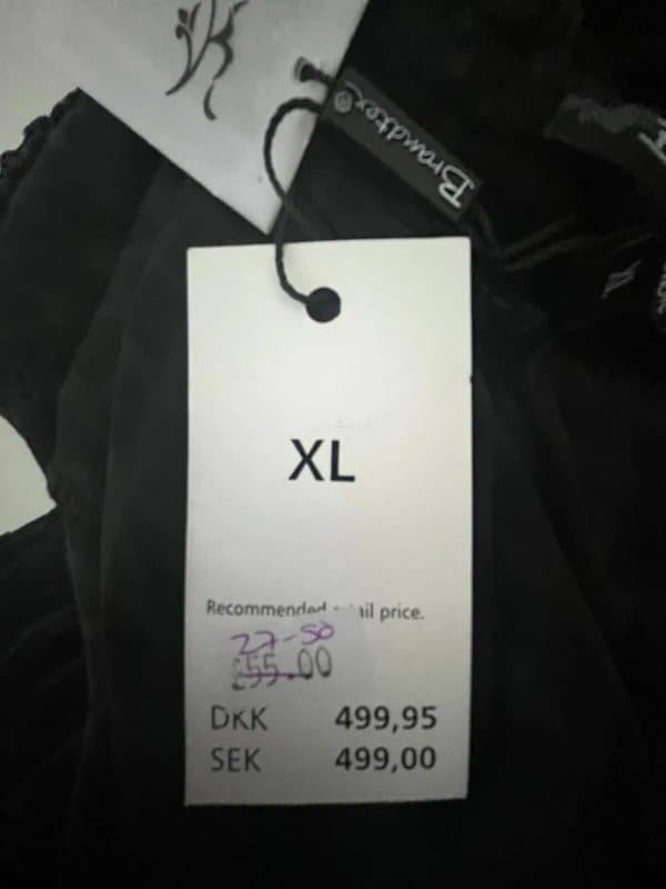 Brandtex Brandtex Top T-Shirt Size XL Crushed Velvet High Neck Women's NEW EU46 RRP £55