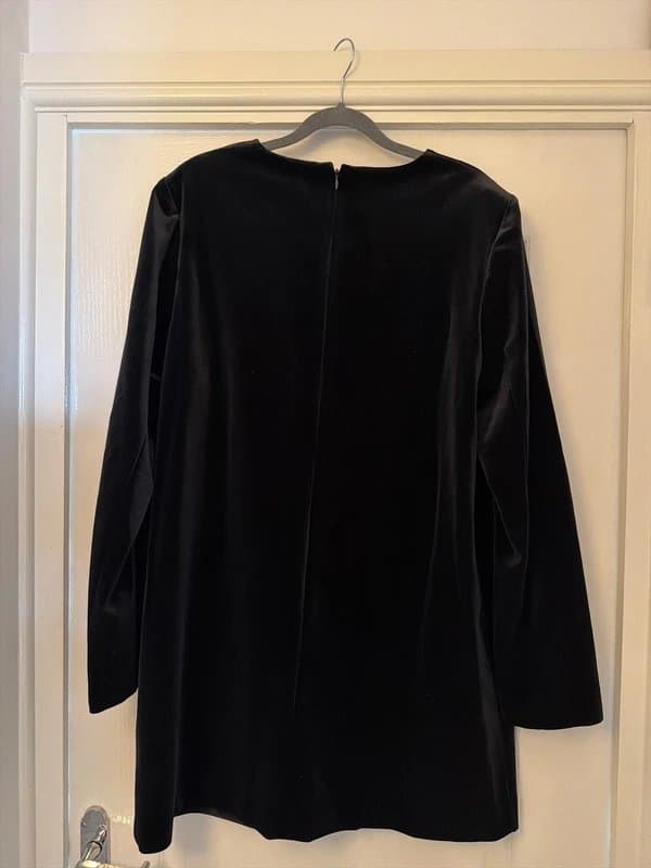 George at ASDA Size 18 black velvet dress
