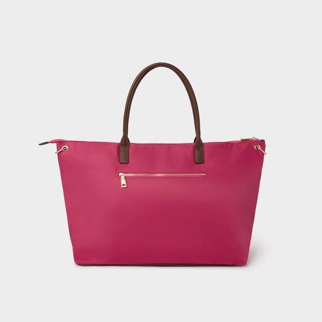 OSPREY LONDON OSPREY LONDON Women's The Voyage Nylon Weekender Bag in Raspberry - 3