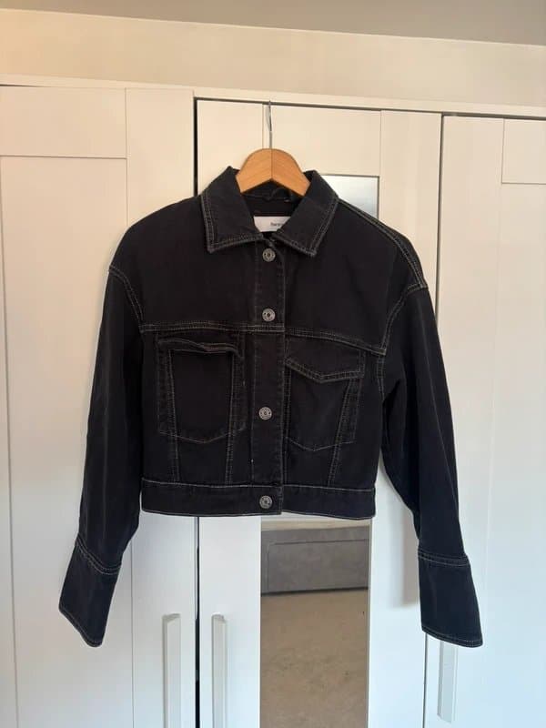 Bershka Black Denim Jacket
