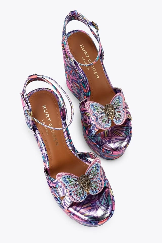 Kurt Geiger London Kurt Geiger London Women's 'Butterfly Wedge' Heels in Lilac - 2