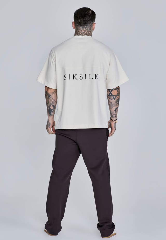 SikSilk SikSilk Men's Essentials Poly Track Pants in Brown - 3