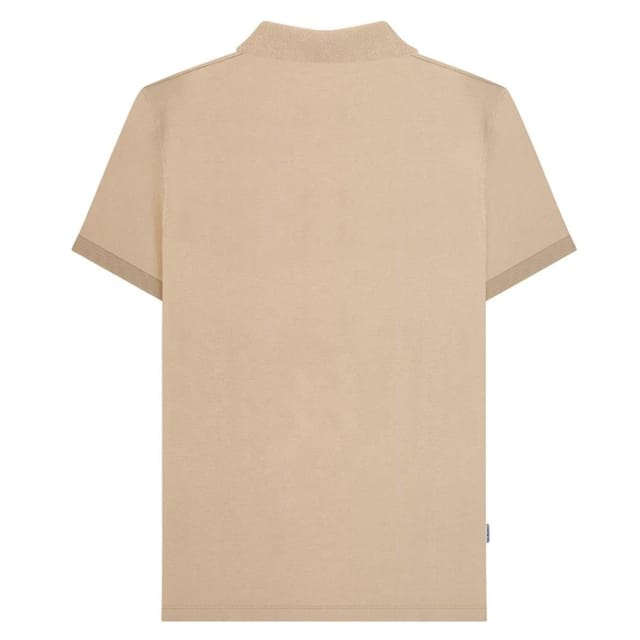 Lambretta Lambretta Men's Contrast Panel Vintage Polo Shirt in Stone - 2