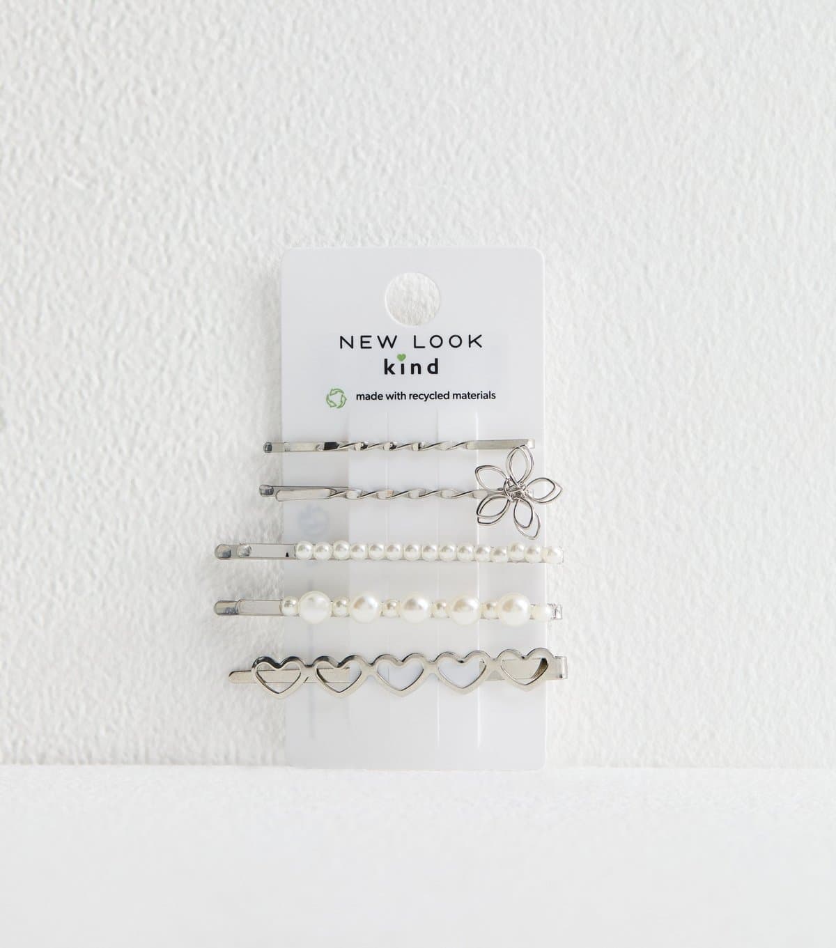 New Look 5 Pack of Faux Pearl Butterfly Hair Slides New Look