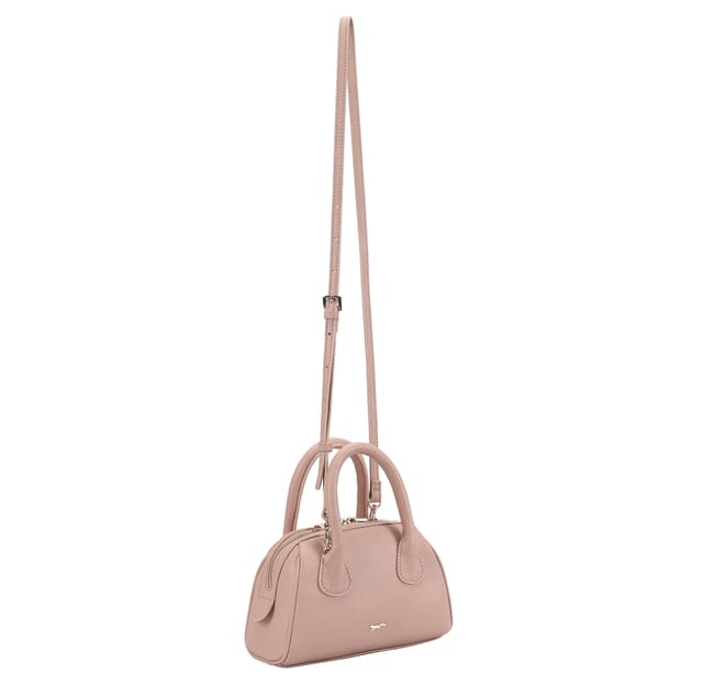 Paul Costelloe Paul Costelloe Women's Astria Leather Crossbody Bag in Dusty Pink - 3