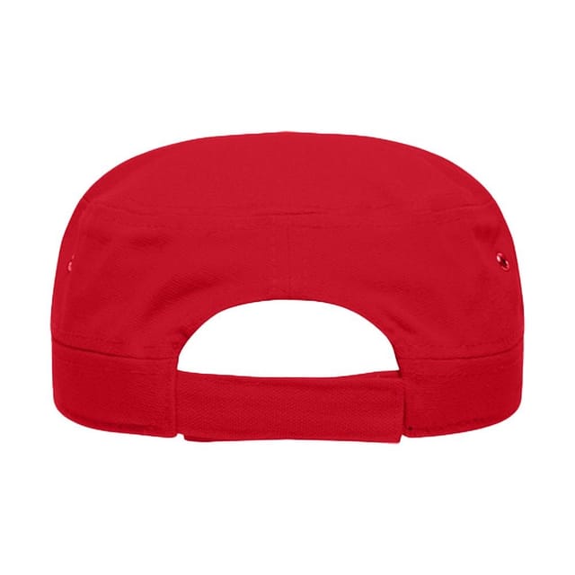 Myrtle Beach Myrtle Beach Men's Cotton Canvas Army Cap in Red - 2