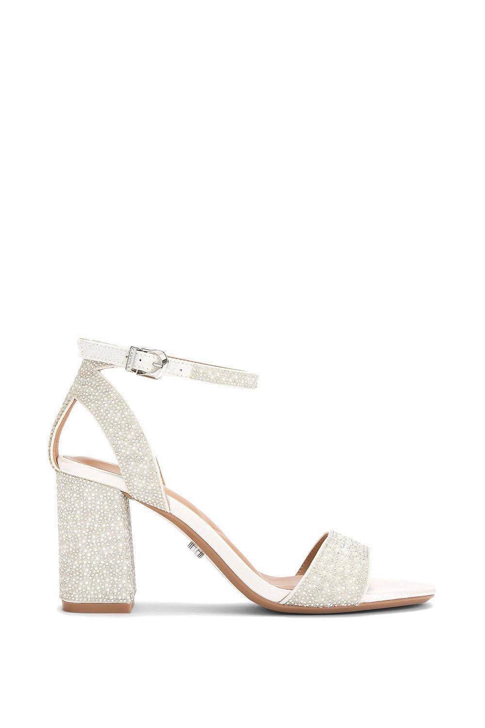 Carvela Carvela Women's 'Kianni' Fabric Heels in White - 3