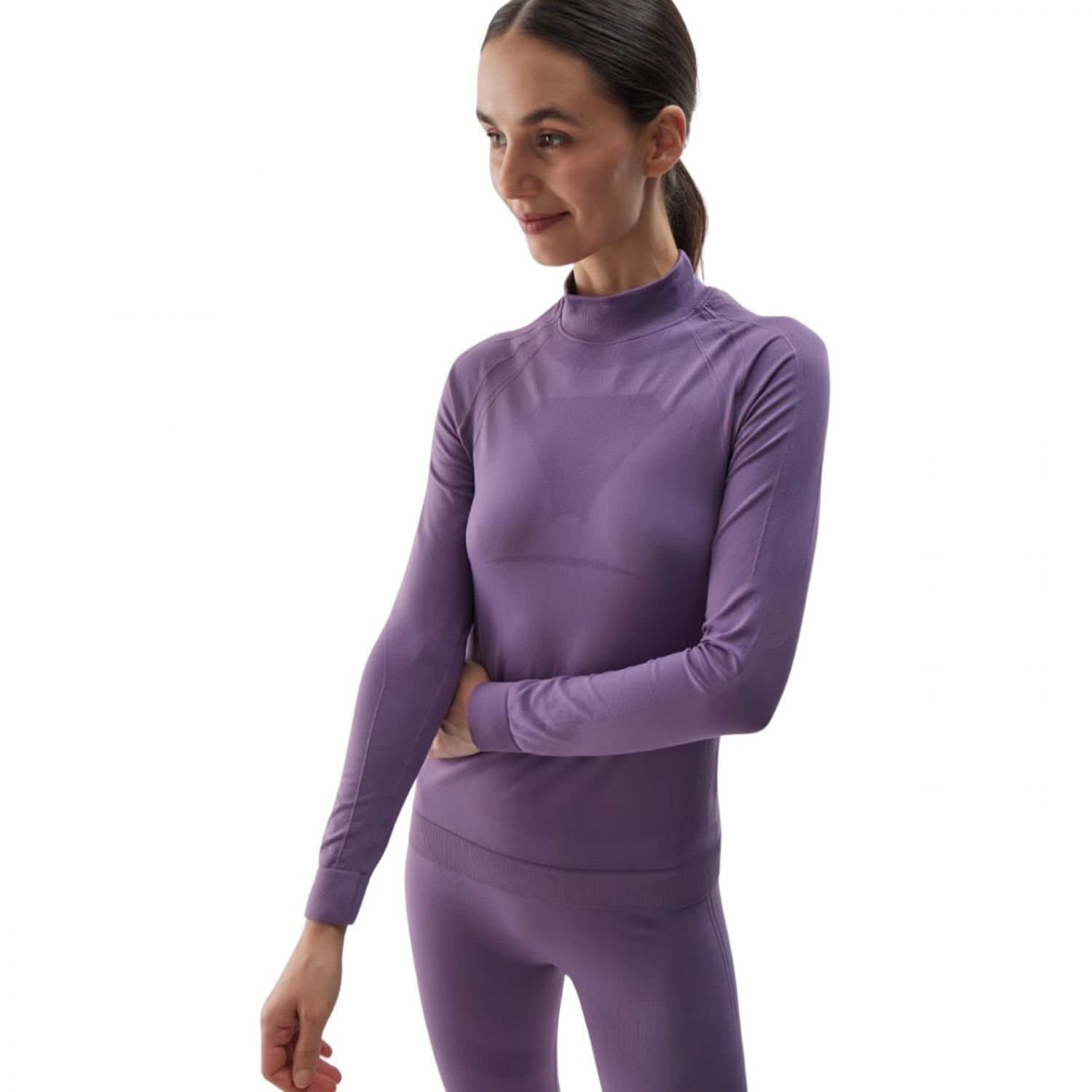4F 4F Women's WAW24USEAF156 Thermoactive T-Shirt in Violet