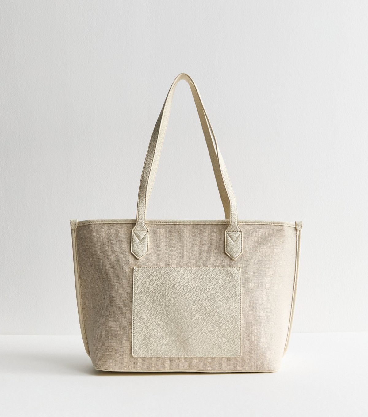 New Look Cream Logo Jacquard Canvas Tote Bag New Look - 4