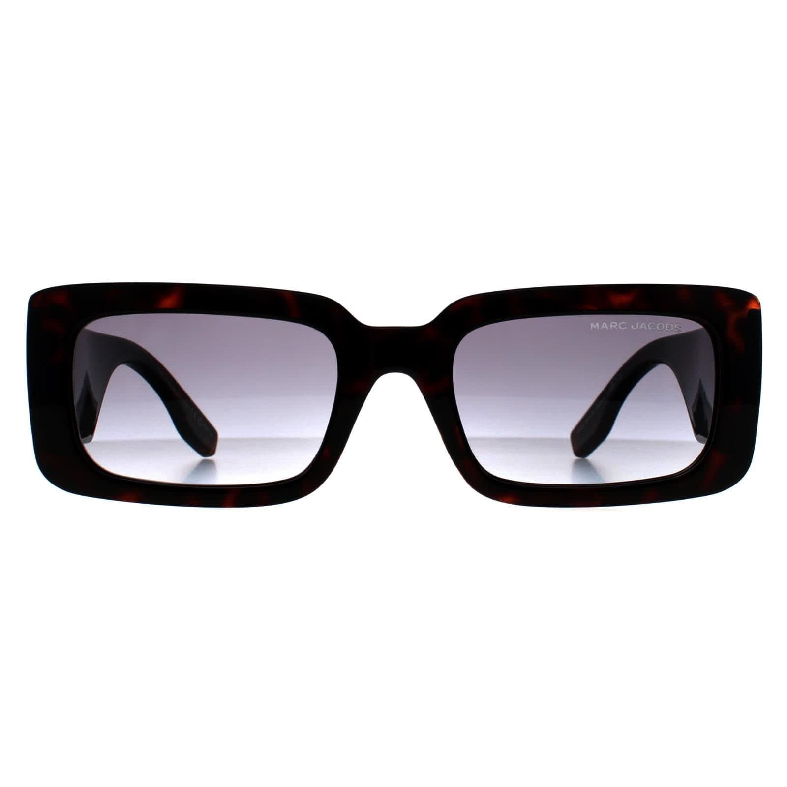 Marc Jacobs Marc Jacobs Women's Rectangle Dark Havana Grey Azure Gradient MARC 804/S in Brown