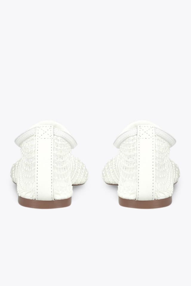 Steve Madden STEVE MADDEN Women's 'Mino Pearl' Leather Flats in White - 3