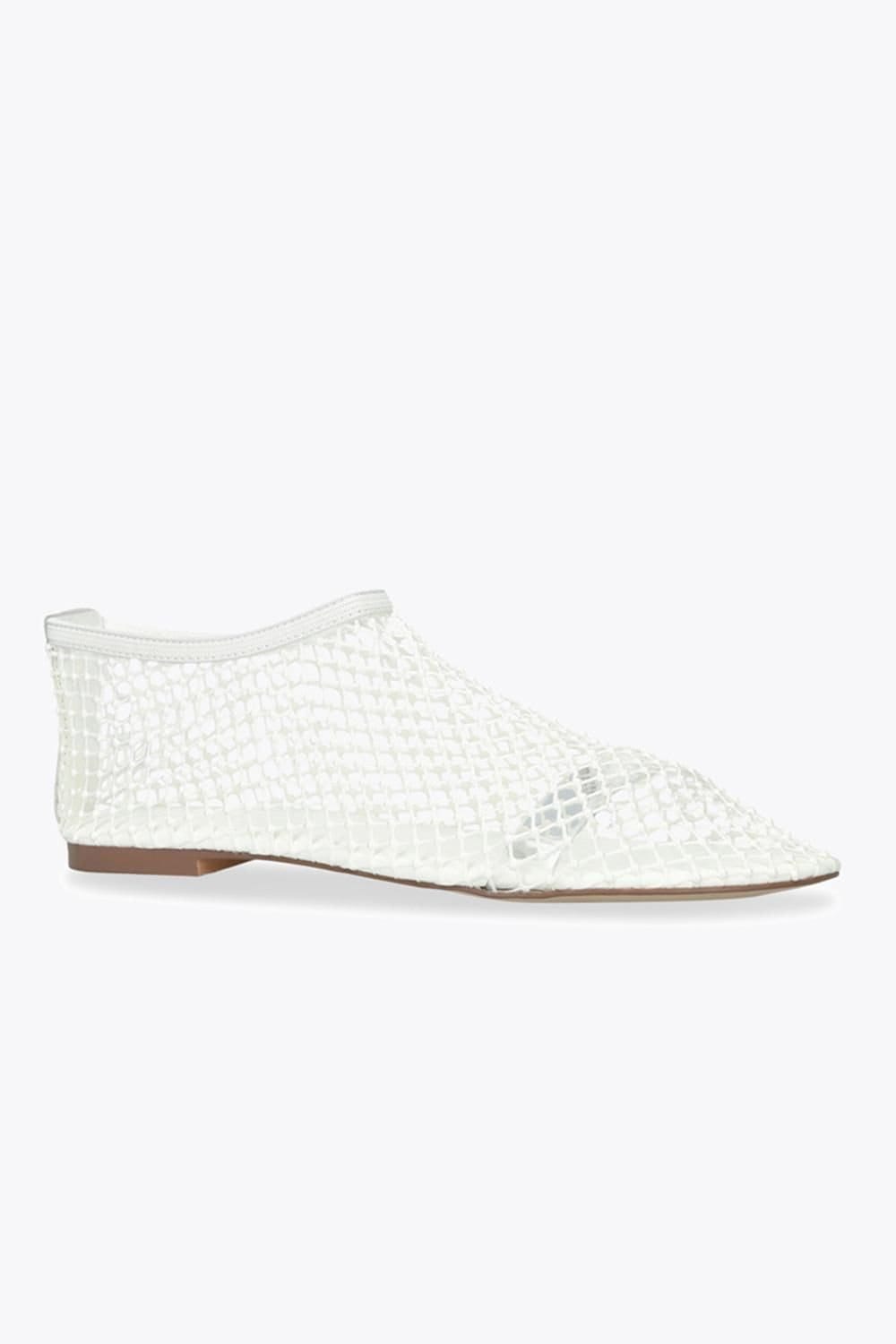 Steve Madden STEVE MADDEN Women's 'Mino Pearl' Leather Flats in White - 4