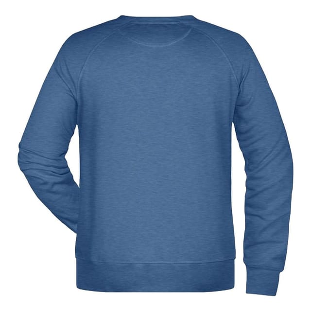 James and Nicholson James and Nicholson Men's Plain Sweatshirt in Mid Blue - 2