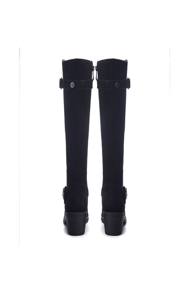 Moda In Pelle Moda In Pelle Women's 'Senlis' Suede Heeled Boots in Black - 3