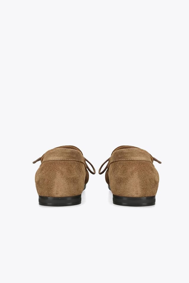 Steve Madden STEVE MADDEN Women's 'Yaira Taupe Suede' Suede Flats - 3