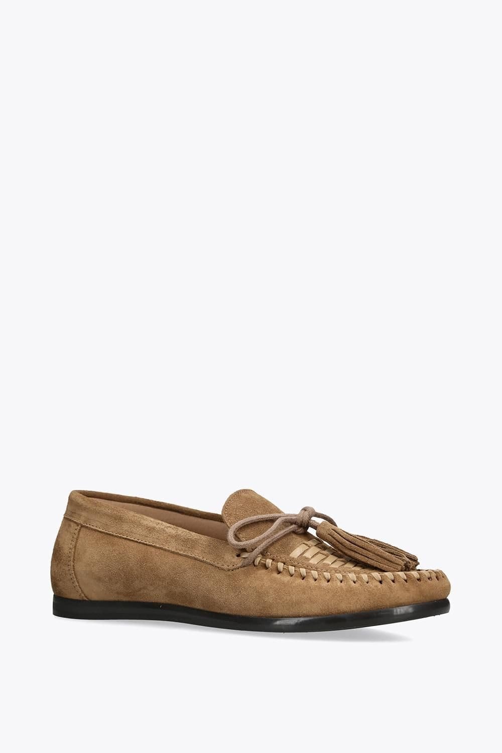 Steve Madden STEVE MADDEN Women's 'Yaira Taupe Suede' Suede Flats - 4
