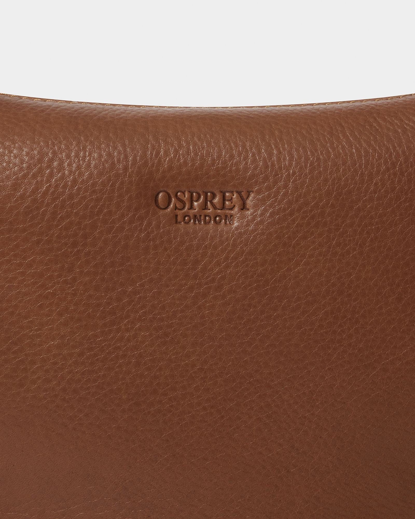 OSPREY LONDON OSPREY LONDON Women's The Oxford Leather Sling Bag in Tan - 4