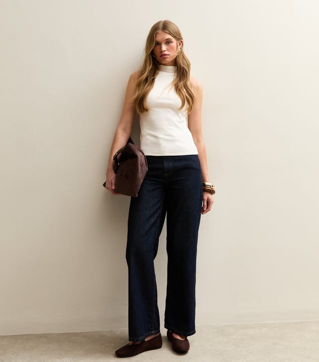 New Look Women's Cream Grown On Neck Vest New Look - 3