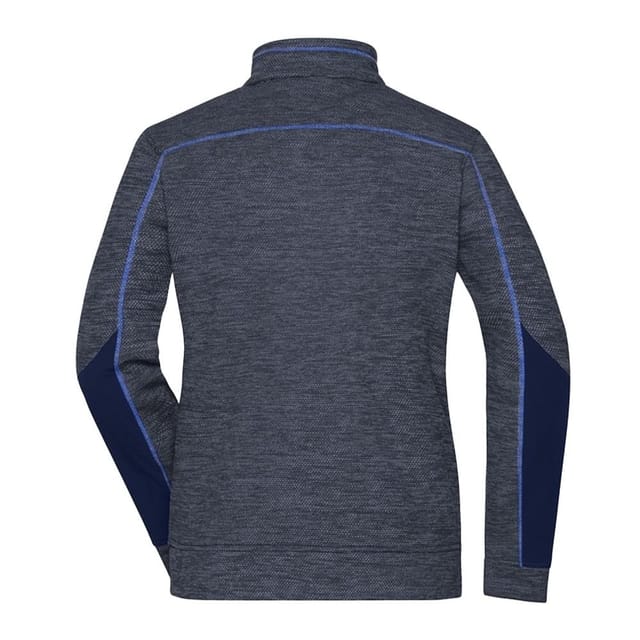 James and Nicholson James and Nicholson Women's Structure Fleece Jacket in Mid Blue - 2
