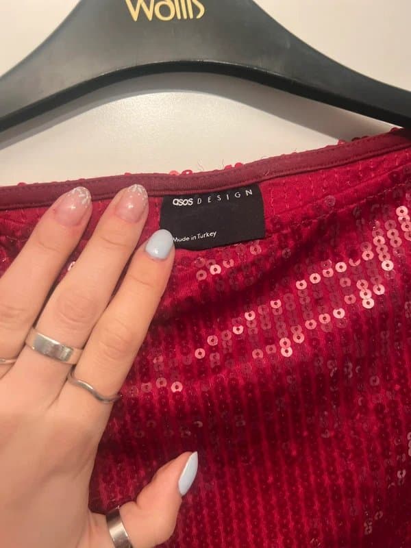 ASOS Design ASOS Red Sequin top