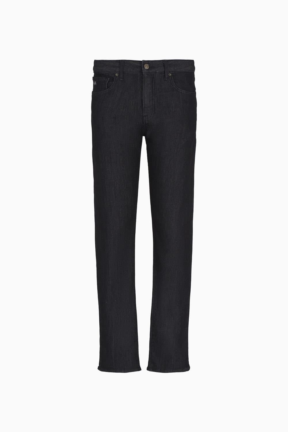 Armani Exchange Armani Exchange Men's Black Comfort Slim Fit Denim